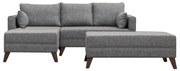 Sivá rohová pohovka (ľavý roh) Bella – Balcab Home