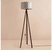 Stojacia lampa AYD 1xE27/40W/230V hnedá/čierna/biela+