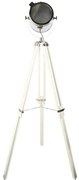Stojacia lampa reflektor na trojnožke Tomba shiny Chrome - 46*46*165 CM/E27