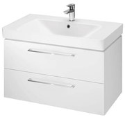 Cersanit S801-338-DSM - Závesná kúpeľňová skrinka s umývadlom LARA 80 cm biela