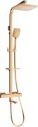 Mexen - CQ62 sprchový set s termostatickou batériou Cube, ružová- zlatá, 779106295-60
