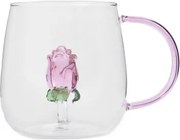 Šálka ROSADO s ružou 724565 400 ml
