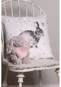 Obliečka na vankúš s králikom a srdiečkami Bunnies in Love - 45*45 cm