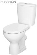 Cersanit ARTECO - WC kombi + antibakteriálne sedátko s funkciou pomalého zatvárania, horizontálny odpad, K667-056
