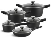 Čierna 10 kusová sada hrncov