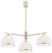 Argon 1488 - Luster na tyči MARBELLA 3xE27/15W/230V mosadz