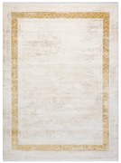 Koberec DUKE 51524 krémový / zlatý, rám / grécky / strapce