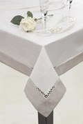 OBRUS EMMA 40X140 CM STRIEBORNÝ