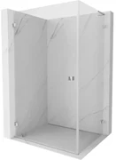 Mexen Lunar-B L, sklápací sprchový kút ľavý 85 x 80 cm, 8mm číre sklo, chrómový profil, 832L-085-080-01-00-L