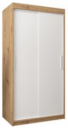 Šatníková skriňa 100 cm Toki (Dub artisan + Biela matná). Vlastná spoľahlivá doprava až k Vám domov. 1064797