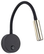 LED Nástenná lampa LAGOS 1xG9/3W/230V čierna/zlatá