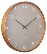 Dizajnové nástenné hodiny Karlsson 5993GY sivé,priemer 40 cm