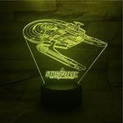 3Dmix 3DL-CRK012 – 3D LED nočná lampa - Star Trek (Crack základňa)