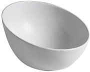 Sapho Sapho, DOME OBLIQUO keramické umývadlo na dosku vysoké, Ø 44,5cm, biela, WH031