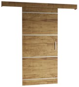 Posuvné dvere SALWADOR IV, 90x204, dub kraft zlatý/strieborný