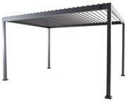 Sunfun Milos Pergola s nastaviteľnou strechou XL, pôdorysný rozmer: 4 × 3 m, výška: 2,36 m, antracit
