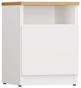 Nočný stolík Galax 30 cm dub artisan/biely