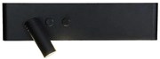 LED nástenné bodové svietidlo RESORT LED/10W/230V + LED/3W čierne ľavé