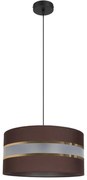 Luster na lanku CORAL 1xE27/60W/230V pr. 40 cm hnedá