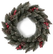 Vianočný veniec Smrek Kryštálový 50cm