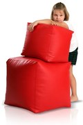 Sedací vak taburetka veľká červená TiaHome