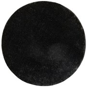Kúpeľňový koberček Malmo čierny, kruh