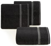 BAVLNENÝ UTERÁK TAYLOR 50X90 CM ČIERNA