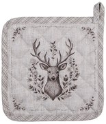 Béžová textilná chňapka - podložka s jeleňom Gentle Wilderness - 20*20 cm