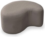 Hnedý taburet z textílie buklé Miuf – Miuform