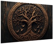 Obraz – Drevený strom života (90x60 cm)