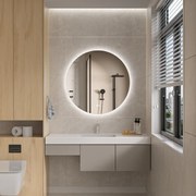 Erga Sofia, okrúhle LED zrkadlo 80cm, 1840 lm, 3 farby svetla, ERG-V01-207-8080