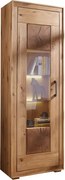 Dubová vitrína s otváraním vľavo, 62x40x201 cm
