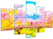 Obraz - Maľovaný pár, aquarel (150x105 cm)