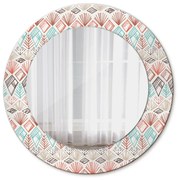 Etnický vzorec Okrúhle dekoračné zrkadlo