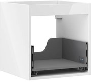 Mexen Box-A, závesná skrinka 45 cm, 1 zásuvka, biela lesklá, 91AX0-0450-470-1-00