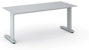 Kancelársky písací stôl PRIMO FLEXIBLE 1800 x 800 mm, sivá