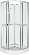Novoterm Sprchový box štvrťkruhový NV-Cessla 80 W, 80x80 biely