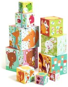 Skladacie kocky pyramída – Lesné zvieratká