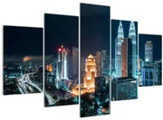 Obraz - Noc v Kuala Lumpur (150x105 cm)