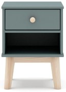 Detský nočný stolík sivozelený Esteban – Marckeric