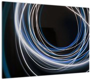 Obraz modrých liniek (70x50 cm)