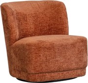 Oranžové zamatové kreslo Atty – WOOOD