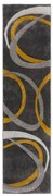 Okrovožlto-sivý behúň 60x230 cm Elude Orb – Flair Rugs