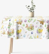 Goldea veľkonočný oválny teflónový obrus - symboly veľkej noci 120 x 160 cm