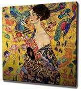 Reprodukcia obrazu Lady with fan KC242 45x45 cm