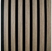 3D Drevené lamely na stenu 275x30 cm - SANTALOVÉ DREVO