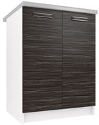 Kuchynská skrinka Belini spodná 60 cm eben kráľovský s pracovnou doskou  TOR SD2-60/0/WT/HK/0/F