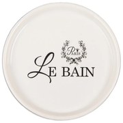 Keramická okrúhla mydlovnička Le Bain - Ø 12*3 cm