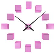 Karlsson KA5974PI dizajnové nástenné nalepovacie hodiny ružová, pr. 80 cm