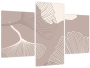 Obraz - Béžové listy N⁰1 (90x60 cm)
